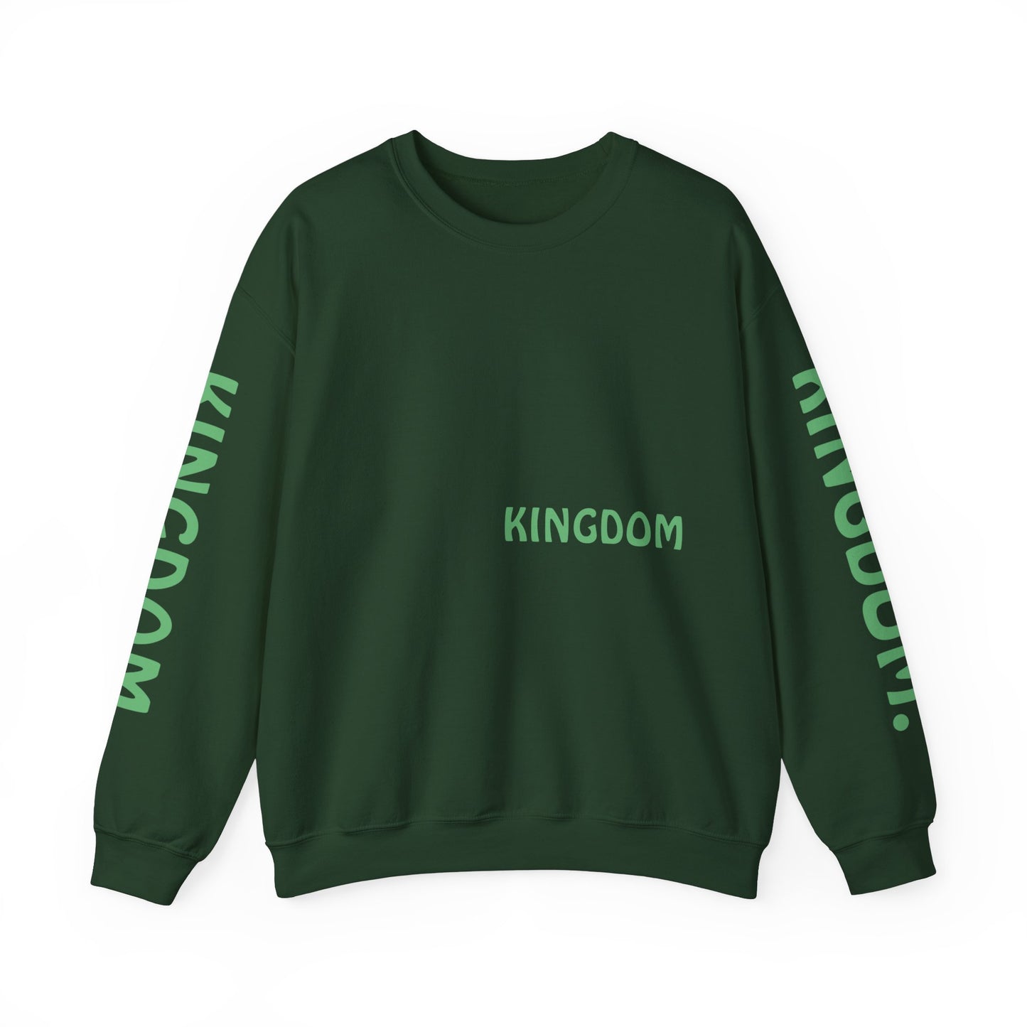 "KINGDOM" Forest Green Crew