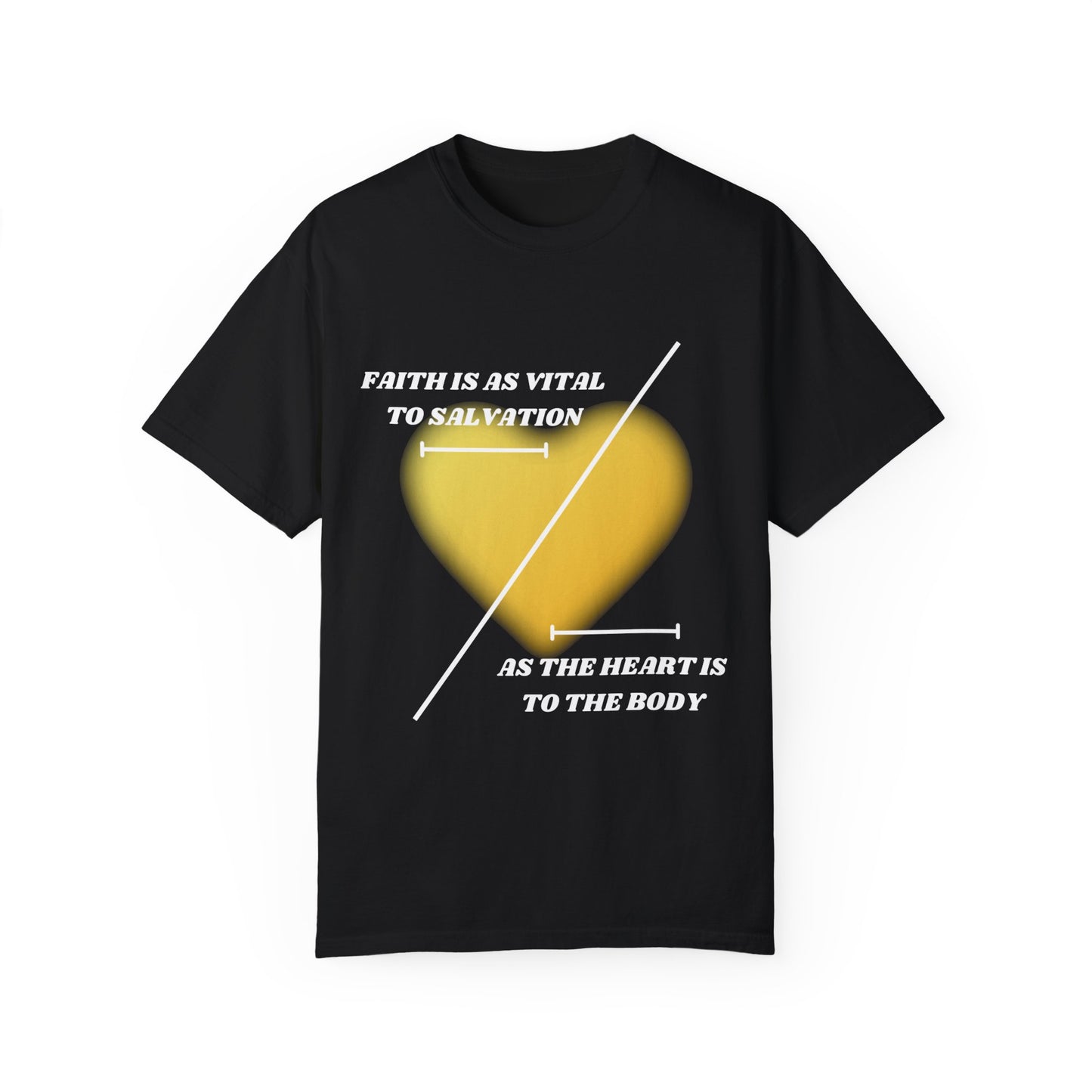 “FAITH + HEART" BLACK TEE