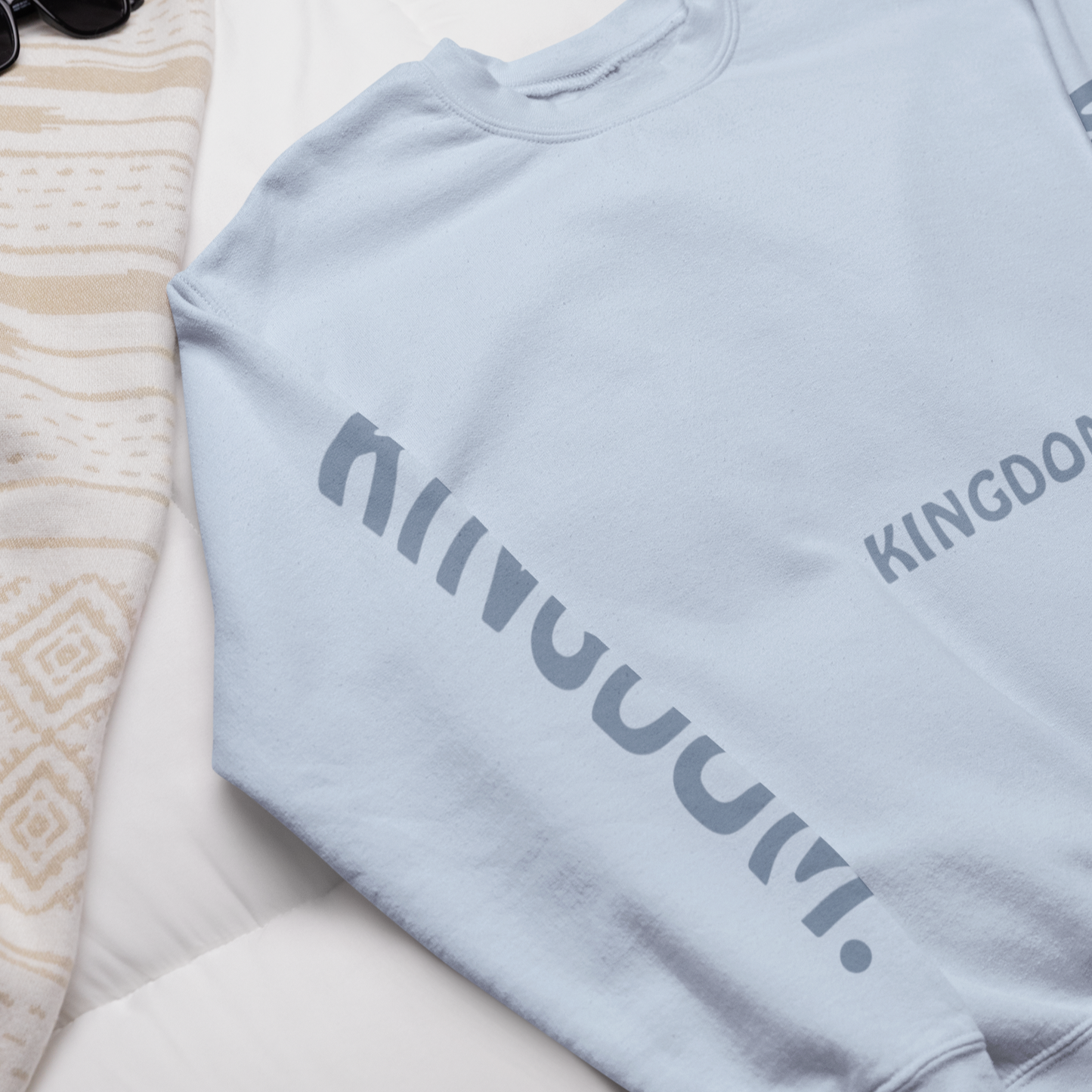 "KINGDOM" Light Blue Crewneck